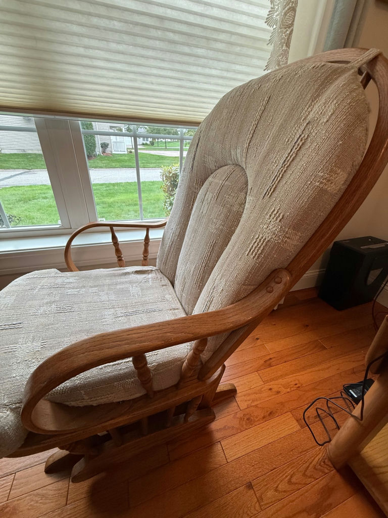 Wooden Glider Rocking Chair - image 2 of 4
