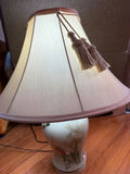 Ceramic Table Lamp with Fabric Shade - thumbnail 2 of 4