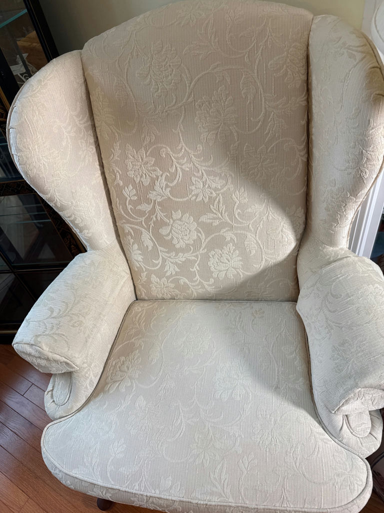 Upholstered Wingback Armchair - image 2 of 3