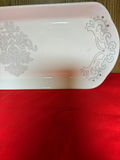Decorative Rectangular Ceramic Serving Tray - thumbnail 2 of 2