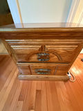 Wooden Two-Drawer Nightstand - thumbnail 2 of 4