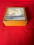 Wooden Box with Bird Design Coasters - thumbnail 1 of 3