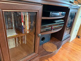 Wood Media Console Cabinet with Glass Doors - thumbnail 2 of 3