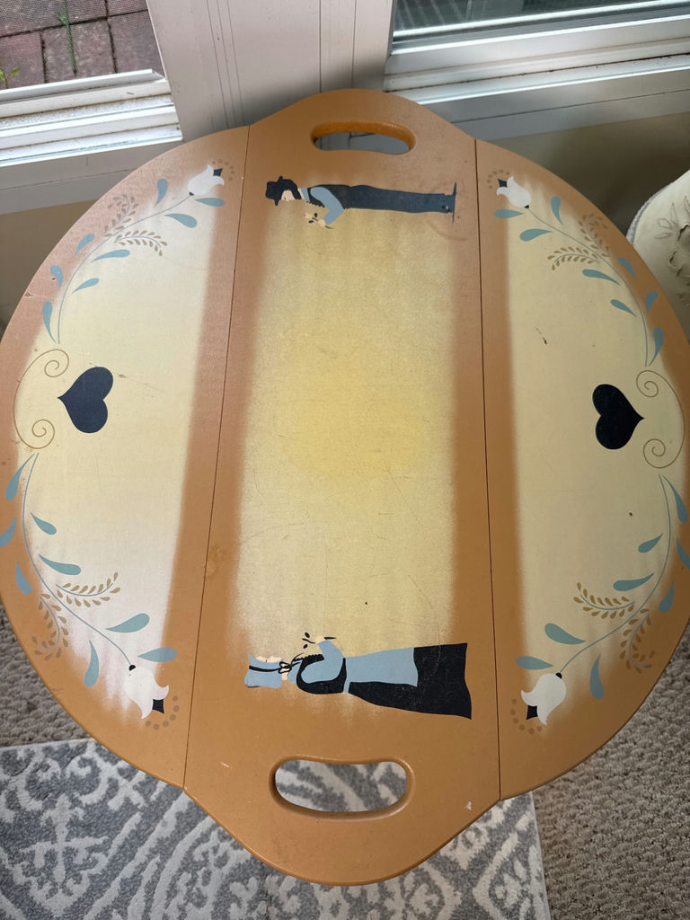 Decorative Folding Tray Table - image 3 of 3
