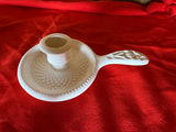 Ceramic Decorative Bowl and White Glass Candle Holder - thumbnail 4 of 5