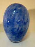 Blue Swirl Glass Vase - thumbnail 1 of 3