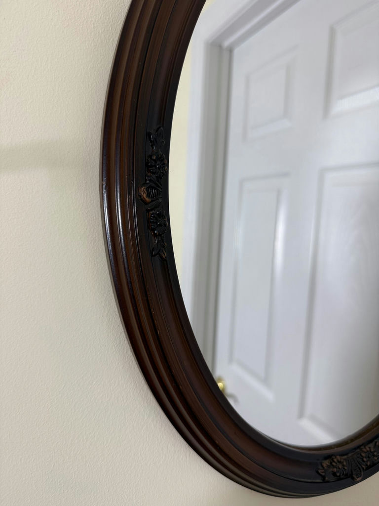Oval Framed Wall Mirror - image 2 of 4