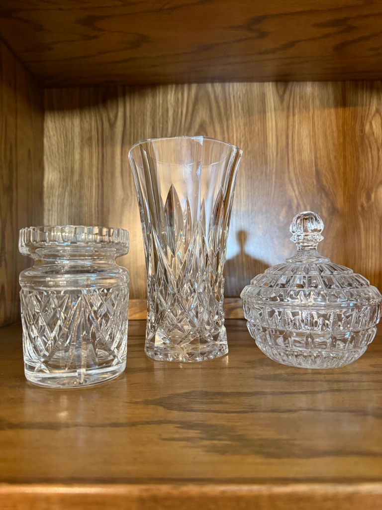 Three Cut Glass Decorative Pieces - image 1 of 3