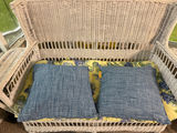 Wicker Loveseat with Cushions and Pillows - thumbnail 2 of 2