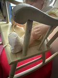Vintage baby doll on a wooden rocking chair - thumbnail 5 of 5