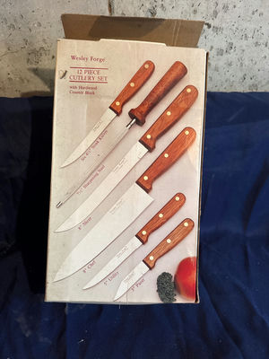 Wesley Forge 12-Piece Knife Set with Hardwood Block - Image 1 of 2