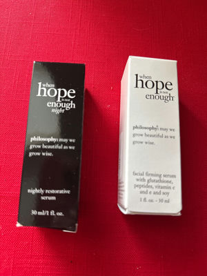 Philosophy When Hope Is Not Enough serums (Nightly Restorative and Facial Firming) - Image 1 of 2
