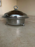 Silver-plated footed tureen with lid and PYREX - thumbnail 4 of 4