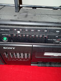 Sony boombox with cassette deck and dual speakers - thumbnail 1 of 4