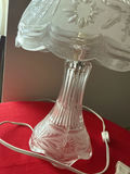 Etched Glass Table Lamp - thumbnail 2 of 2