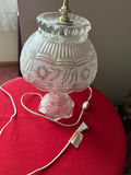 Etched Glass Table Lamp - thumbnail 1 of 2