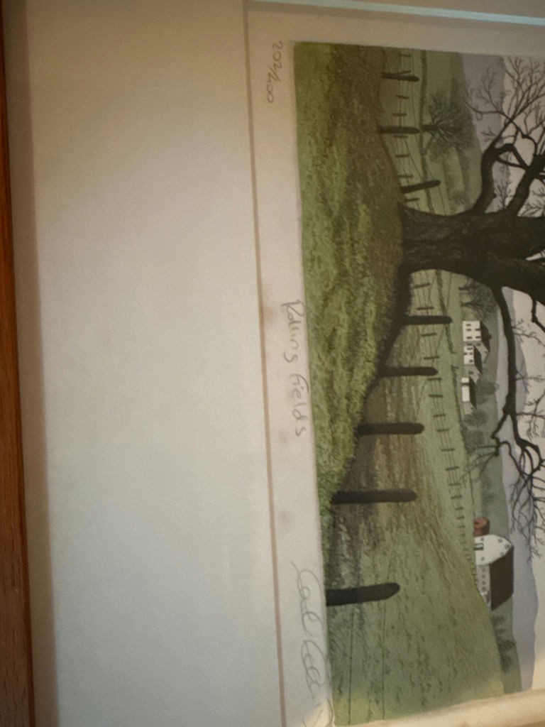 Carol Collette - Framed landscape art print with large tree and fence - image 3 of 3