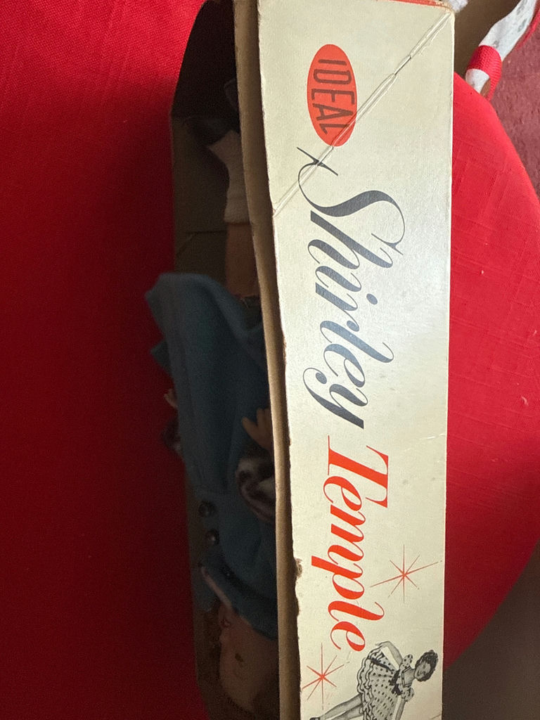 Shirley Temple Vintage fashion doll in blue coat in original packaging - image 3 of 4
