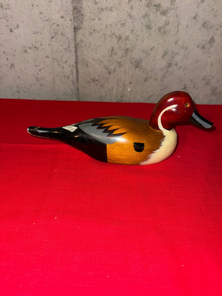 Wooden duck decoy figurine - image 1 of 3
