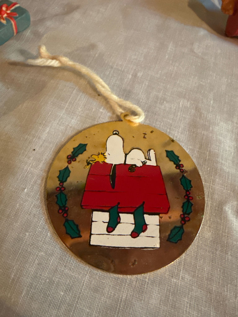 Anri Vintage Christmas angel figurines and 1958 Snoopy ornament tag - image 5 of 6