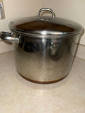 Large stainless steel stock pot with lid - thumbnail 1 of 2