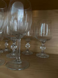 Crystal wine glasses with decorative stems - thumbnail 3 of 3