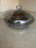 Silver-plated footed tureen with lid and PYREX - thumbnail 1 of 4