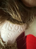 Three cloth dolls on a bench - thumbnail 6 of 6