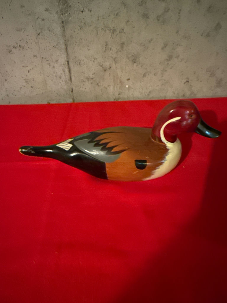 Wooden duck decoy figurine - image 2 of 3