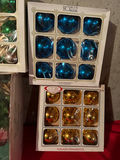 Assorted Christmas glass ornaments and poinsettia arrangement - thumbnail 3 of 4