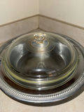 Silver-plated footed tureen with lid and PYREX - thumbnail 2 of 4