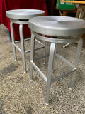 Wooden Table with Metal Stools - thumbnail 6 of 7