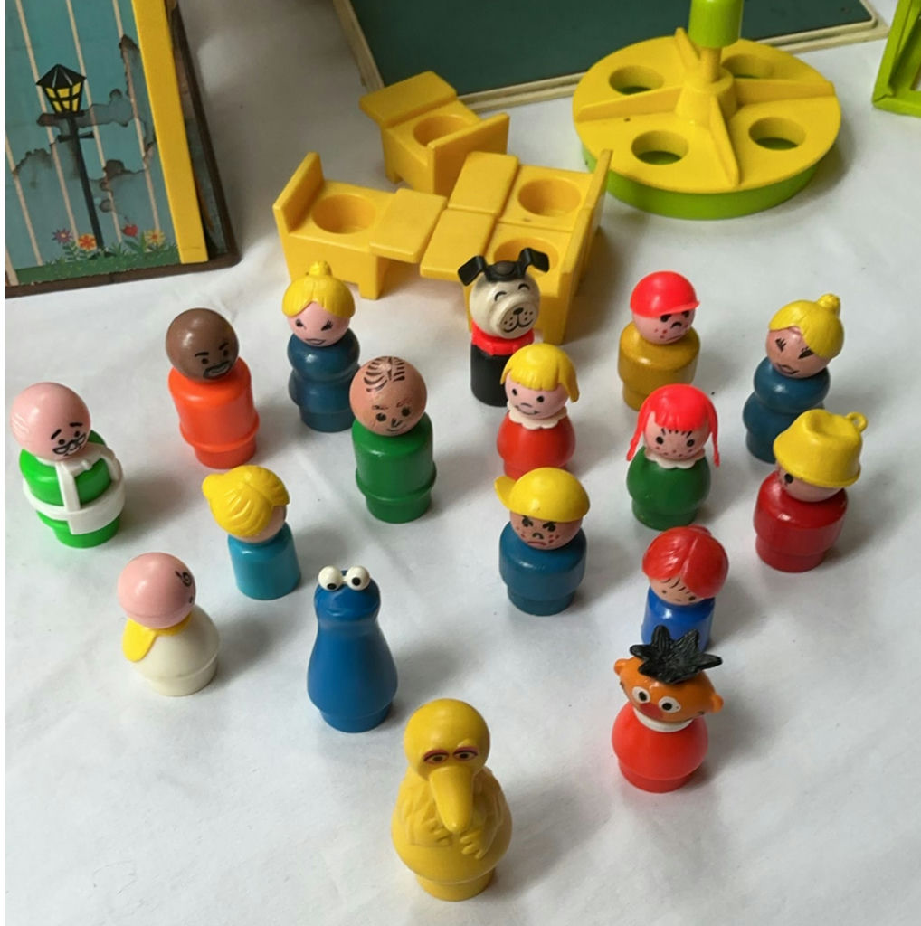 Vintage Fisher-Price Play Family House And Play Family School - image 10 of 10