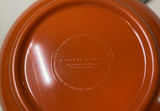 Laurie Gates floral Melamine dinnerware set with bowls, colorful plates, yellow scalloped plates, and red pedestal cups - thumbnail 5 of 6