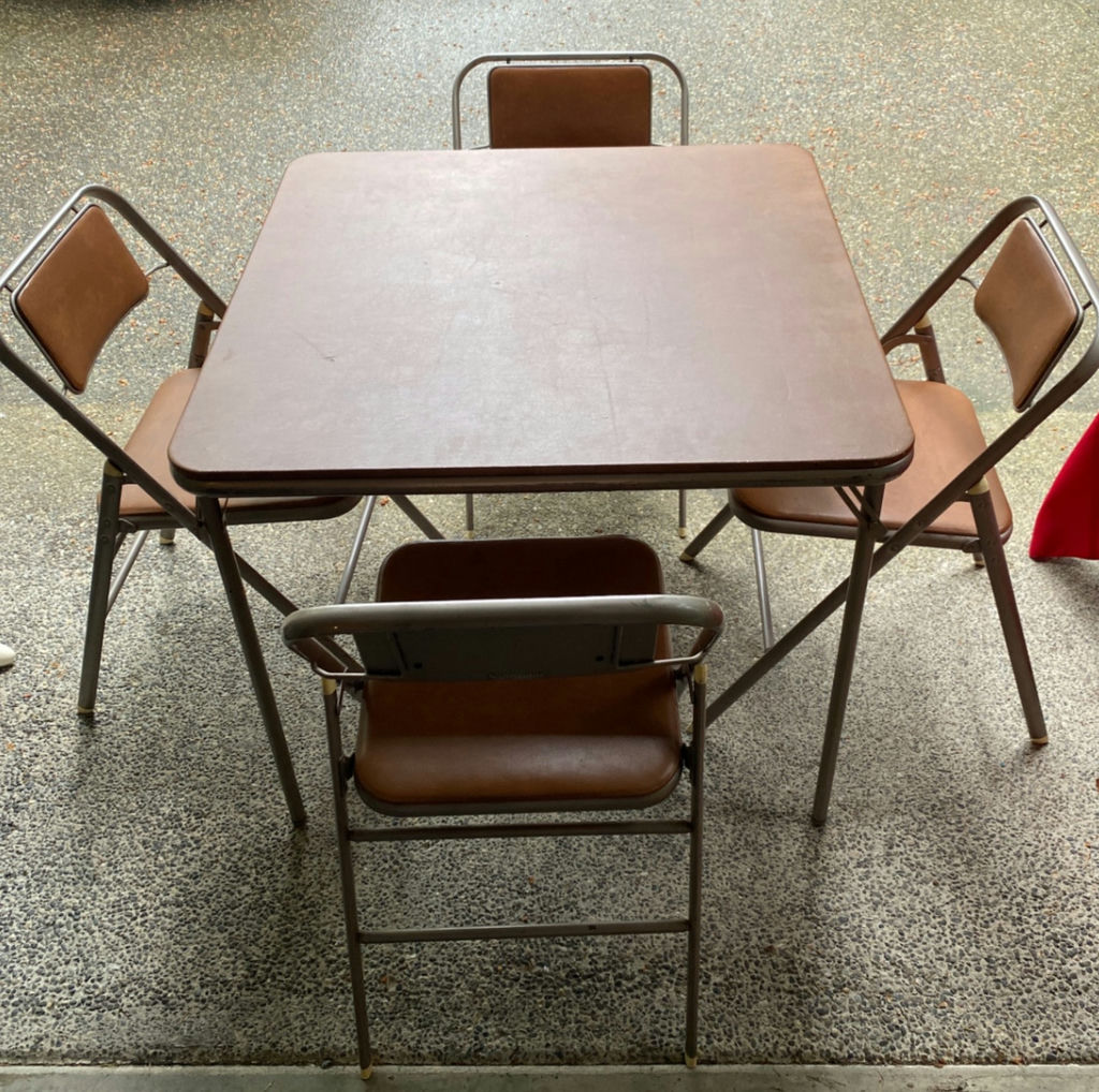 Card Table and Chairs - image 1 of 6