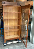 Antique Oak and glass Display Cabinet - thumbnail 4 of 5