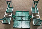 Collapsible Folding Picnic Table And Chair Set - thumbnail 3 of 5