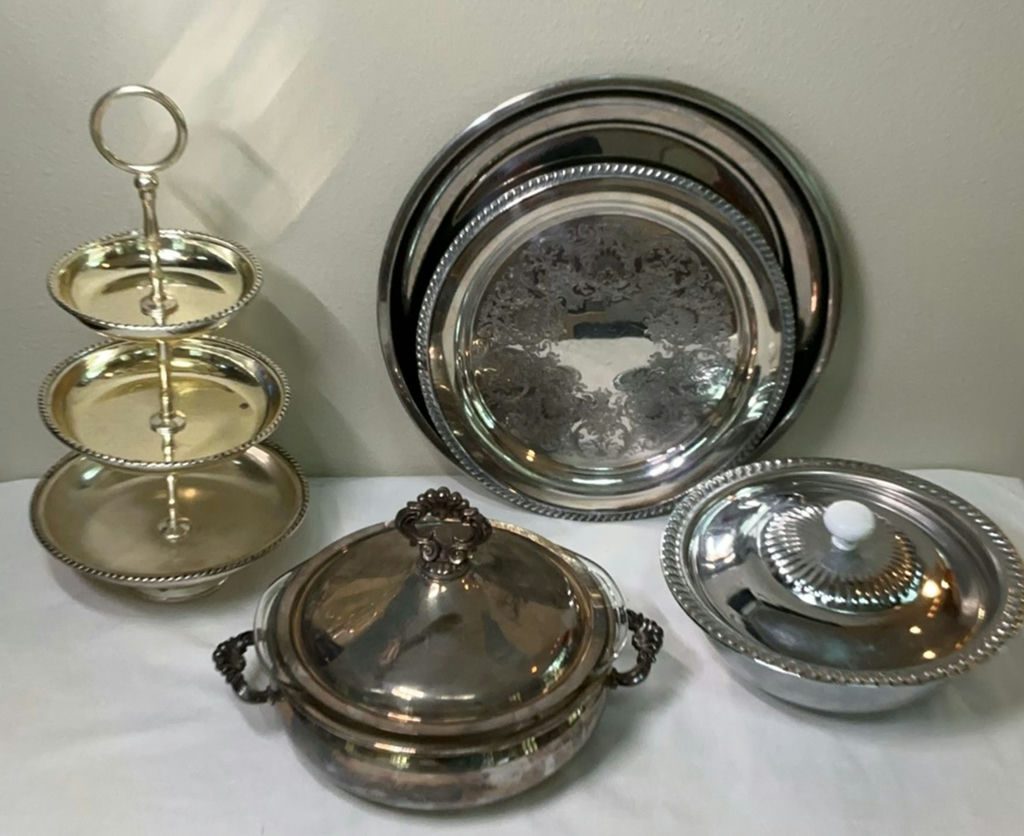 Silver Plate And Faux Silver Entertainment Ware - image 1 of 5