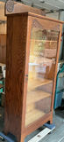 Antique Oak and glass Display Cabinet - thumbnail 3 of 5
