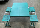 Collapsible Folding Picnic Table And Chair Set - thumbnail 1 of 5