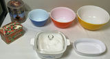 Vintage Classic Pyrex Mixing Bowls, Cornflower Corning Ware - thumbnail 1 of 5