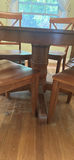 Round Wooden Dining Table and Four Chairs - thumbnail 3 of 4