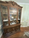 Traditional Wood China Cabinet and Hutch - thumbnail 2 of 2