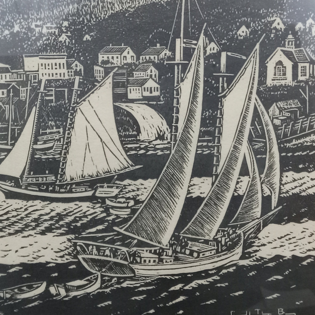 Carrol Thayer Berry Framed Wood Engravngs - image 1 of 15
