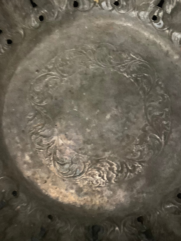 Burmese Filagree Repousse Silver Plate Bowl - image 8 of 8