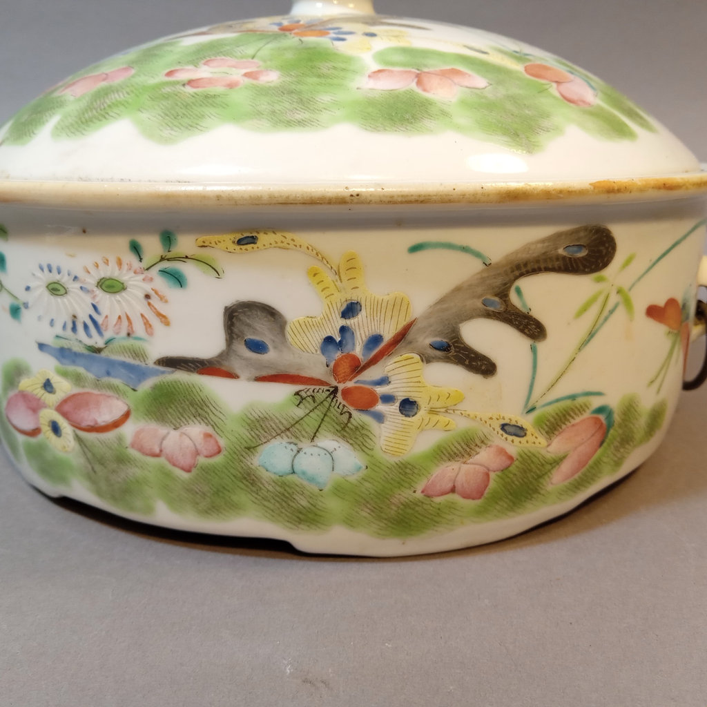 19th Century Chinese Famille Rose Covered Bowl - image 2 of 13