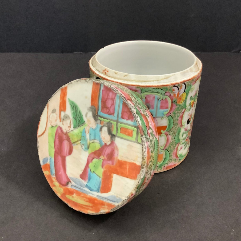 Antique Chinese Porcelain Tea Canisters - image 2 of 4