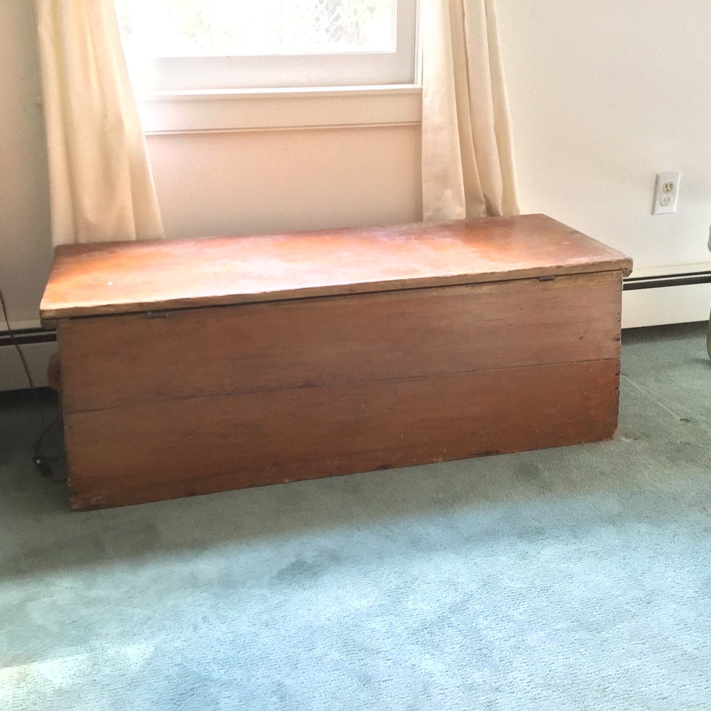 Antique Wooden Chest - image 1 of 6