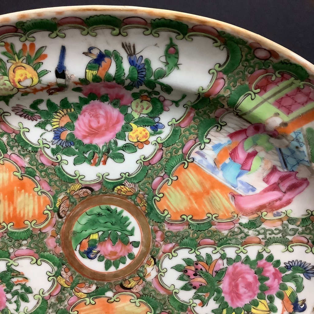 Late 1800s Rose Medallion Dishes - image 3 of 14