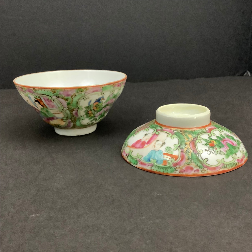 Late 1800s Rose Medallion Dishes - image 11 of 14